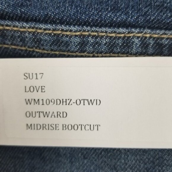 Hudson Jeans Women's Love Bootcut Tall Long SAMPLE Denim Jeans Size 25 Outward - Picture 4 of 7